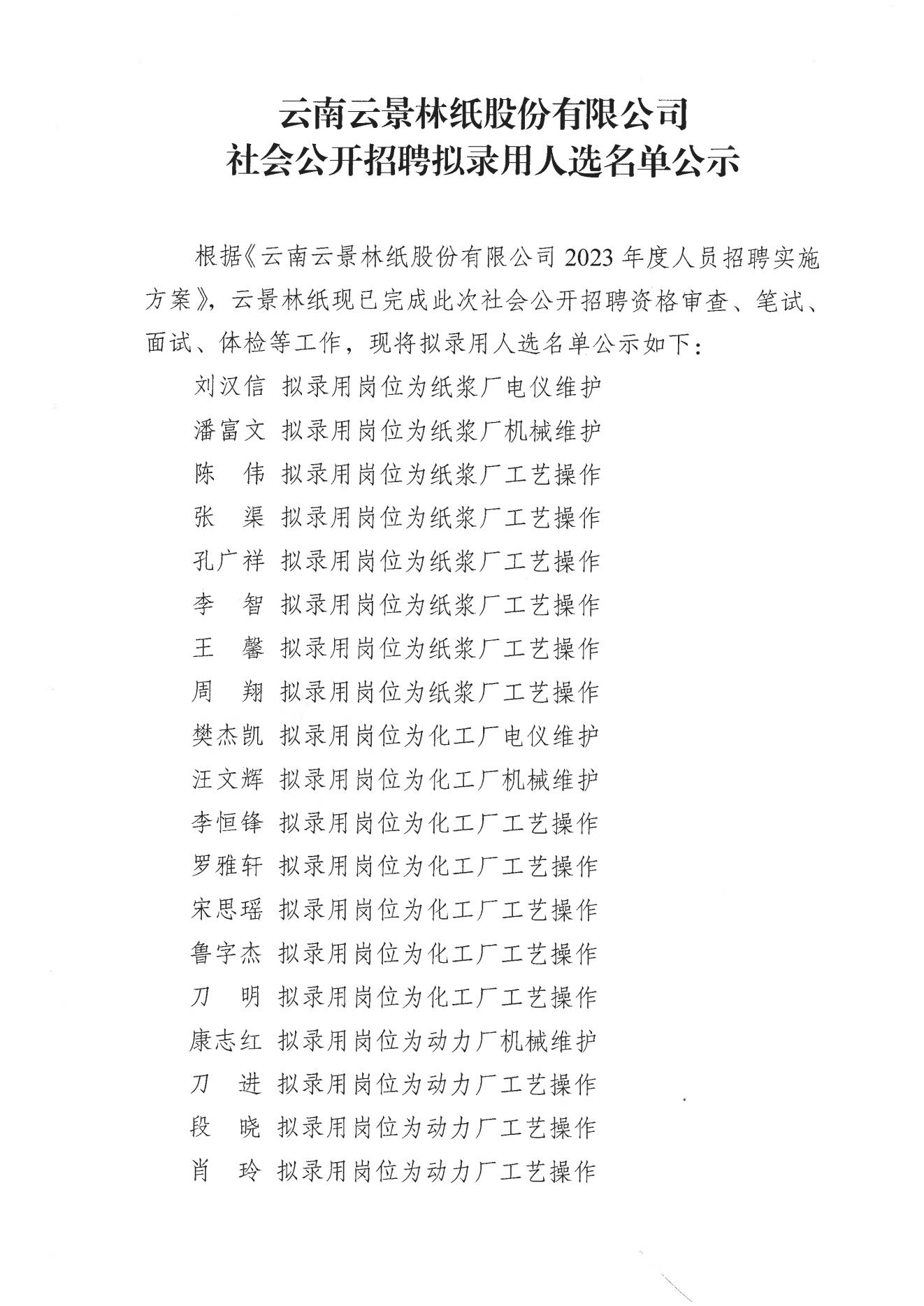 云南云景林紙股份有限公司社會公開招聘擬錄用人選名單公示_00.jpg